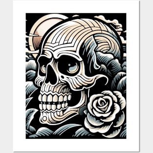 Skull- Full Tattoo Design 2 Posters and Art